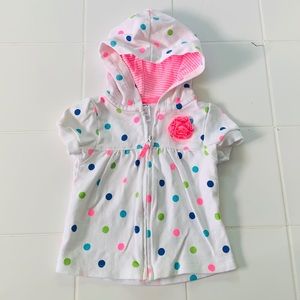 Baby Girls Short-Sleeved Hoodie